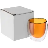 Стакан с двойными стенками Glass Bubble, желтый Стакан с двойными стенками Glass Bubble, желтый