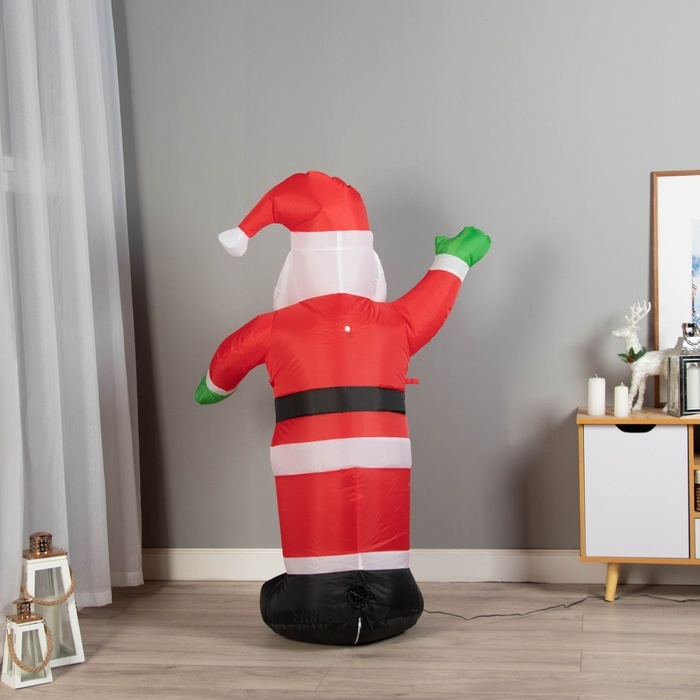 Надувная фигура Надувная фигура "Дед Мороз" светится, 120 см