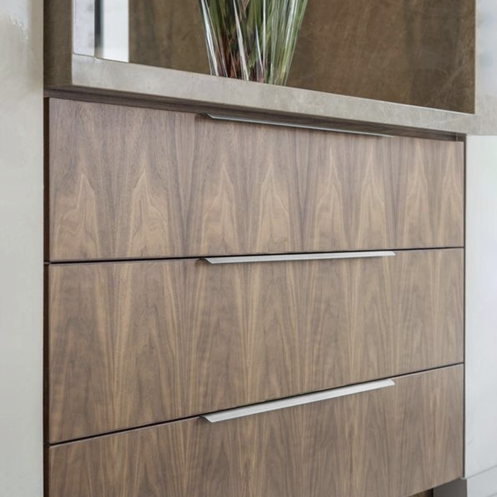 Ручка торцевая CAPPIO RT002CP, L=300 мм, м/о 224 мм, цвет матовый хром Ручка торцевая CAPPIO RT002CP, L=300 мм, м/о 224 мм, цвет матовый хром