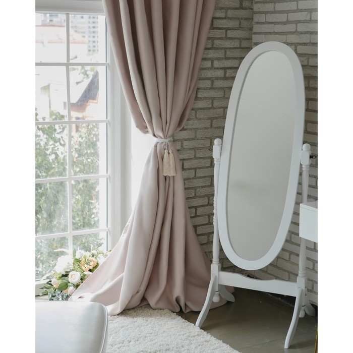 Штора портьерная &laquo;Этель&raquo; 270&times;300 см, блэкаут, цвет розовый металл, пл. 210 г/м&sup2;, 100% п/э