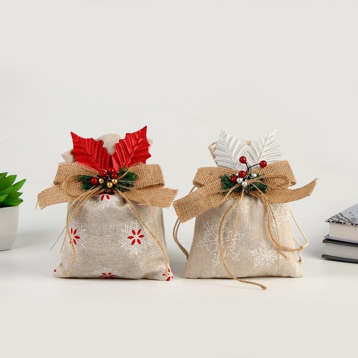 Мешок для подарков &laquo;Новый год&raquo;, цвета МИКС