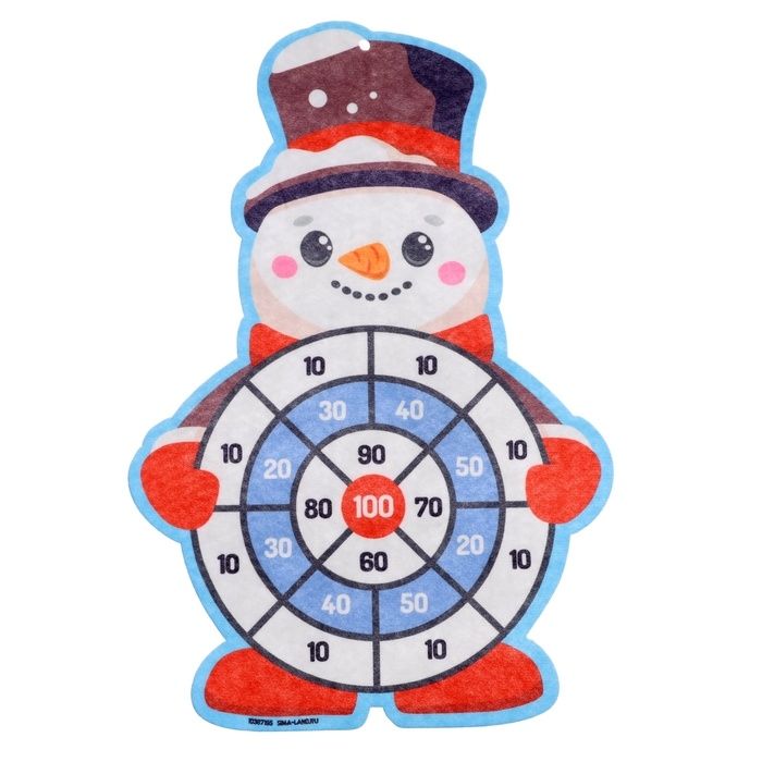 Дартс на липучках &laquo;Снеговичок&raquo;