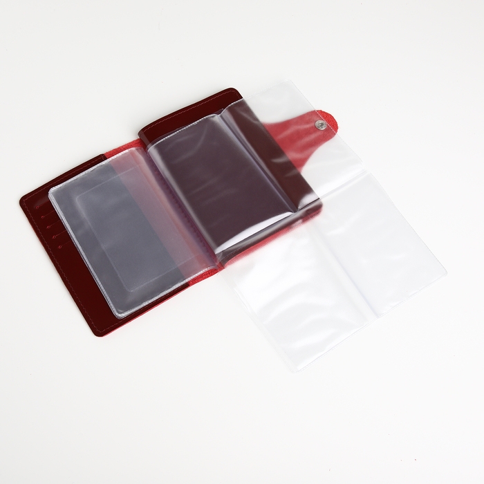 Обложка для автодокументов и паспорта на кнопке, TEXTURA, цвет Обложка для автодокументов и паспорта на кнопке, TEXTURA, цвет