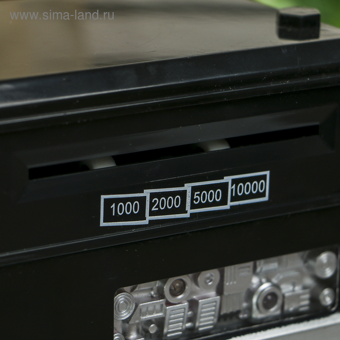 Копилка пластик для монет и купюр Копилка пластик для монет и купюр"Сейф "кодовый замок, звук 3АА МИКС 19,5х12,3х13 см