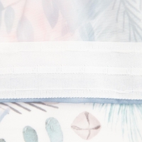 Тюль с подхватом и ламбрекеном "Christmas flowers" 250х200см, 100% п/э, вуаль Тюль с подхватом и ламбрекеном "Christmas flowers" 250х200см, 100% п/э, вуаль