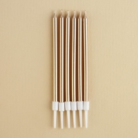 Свечи для торта &laquo;С днем рождения&raquo;, 6 шт., 12,5 х 0,5 см