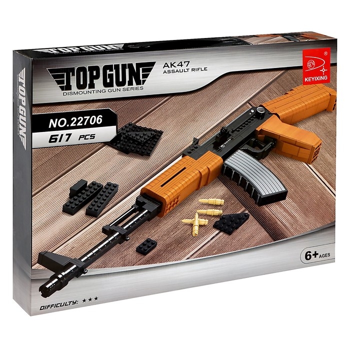 Конструктор Оружие &laquo;АК-47&raquo;, 617 деталей