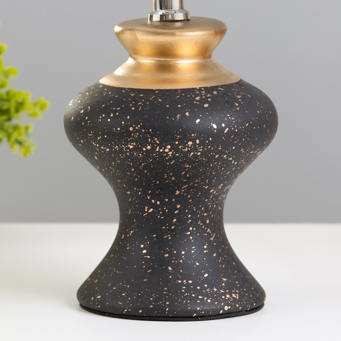 Настольная лампа Настольная лампа "Алейна" E14 40Вт черный-золото 23х23х35 см RISALUX