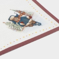 Салфетки новогодние на стол Доляна &laquo;Московский мишка&raquo;, 4 шт, сервировочная, 45&times;30 см