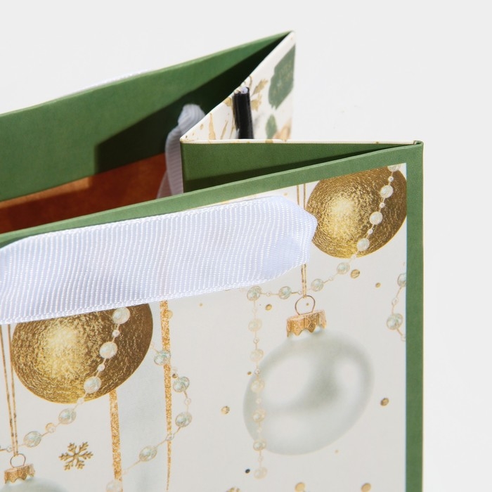 Пакет под бутылку &laquo;Счастливого праздника&raquo;, 13 х 36 х 10 см, Новый год