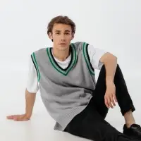 Жилет оверсайз унисекс Cornell в сумке, светло-серый, размер L/XL