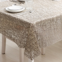 Клеёнка на стол &laquo;Паутинка&raquo;, ширина 137 см, рулон 20 метров, толщина 0,5 мм, цвет бронза