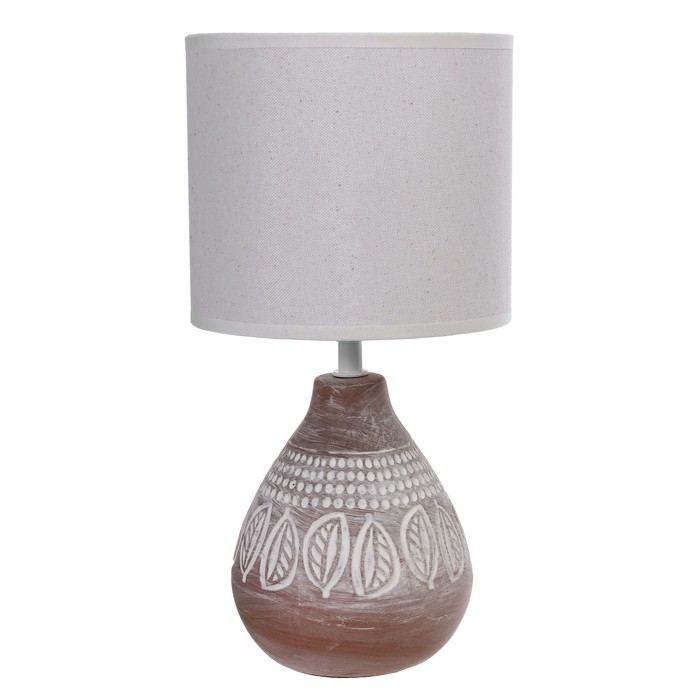 Настольная лампа Настольная лампа "Моника" Е14 40Вт шоколадный 17х17х33 см RISALUX