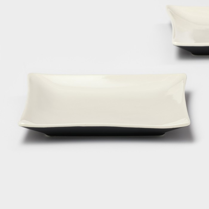 Набор тарелок керамических Magistro Matt black, 15×2 см, 2 шт Набор тарелок керамических Magistro Matt black, 15×2 см, 2 шт