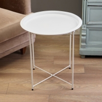 Столик журнальный, поднос белый Столик журнальный, поднос белый