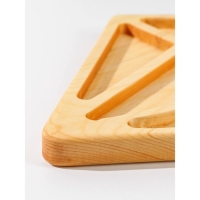 Менажница деревянная авторская Adelica &laquo;Алмаз&raquo;, 25&times;24&times;2,2 см, цельный массив кедра