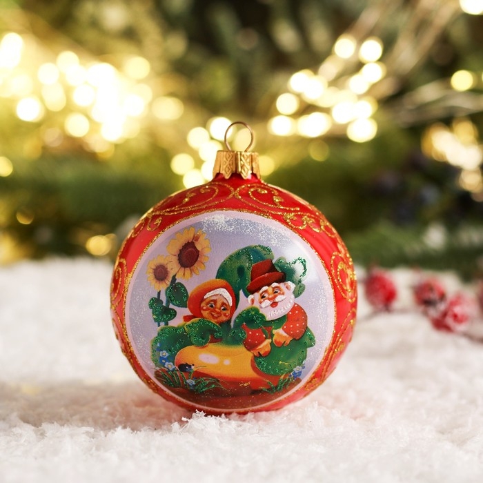Шар новогодний Шар новогодний "Сказки" 8 см, микс