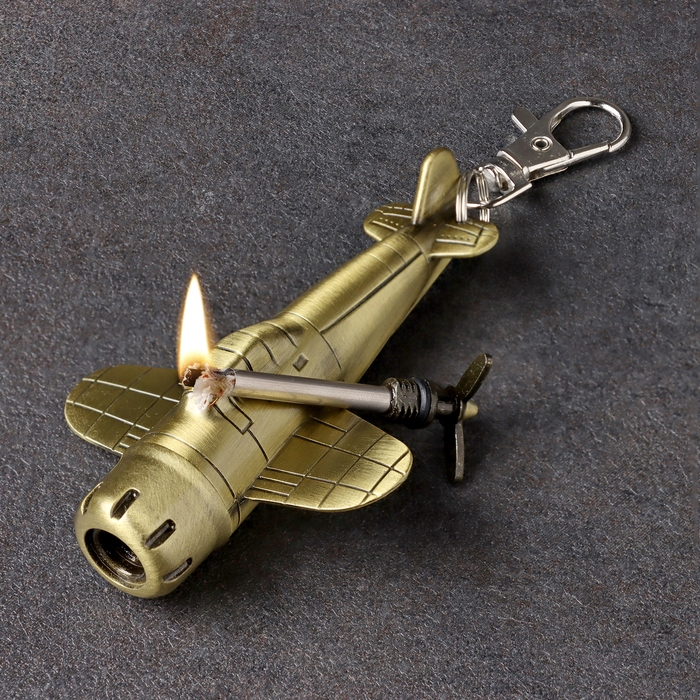 Вечная спичка Вечная спичка "Самолет" туристическая, с кольцом