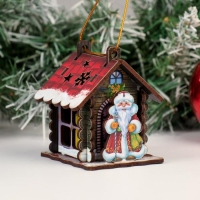 Новогодний домик-копилка "Домик", 10х10х11 см, микс Новогодний домик-копилка "Домик", 10х10х11 см, микс
