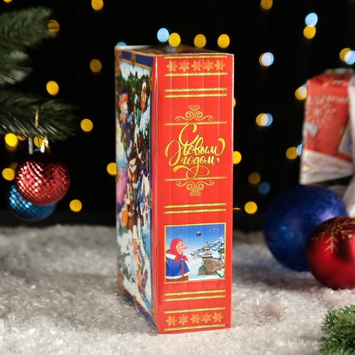 Новый год. Подарочная коробка "Сказки Пушкина", 19 х 7 х 25см.