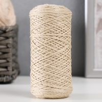 Шнур для вязания 100% полиэфир 1мм 200м/75±10гр (03-светло-бежевый) Шнур для вязания 100% полиэфир 1мм 200м/75±10гр (03-светло-бежевый)