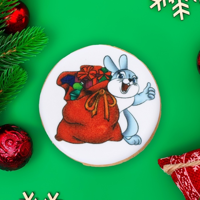 Новый год. Печенье ванильное "Новогоднее ассорти №1" 35г(1кор=16шт)