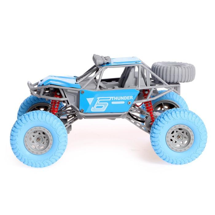 Джип радиоуправляемый &laquo;Экстрим&raquo;, 1:20, работает от аккумулятора, цвет синий