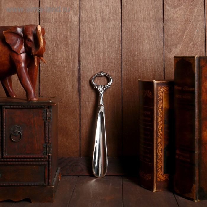 Ложка для обуви Ложка для обуви "Кольцо" алюминий 25х5х1 см