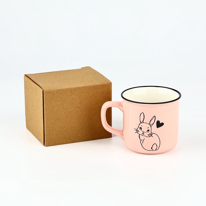 Кружка керамическая &laquo;Зайка&raquo;, 210 мл