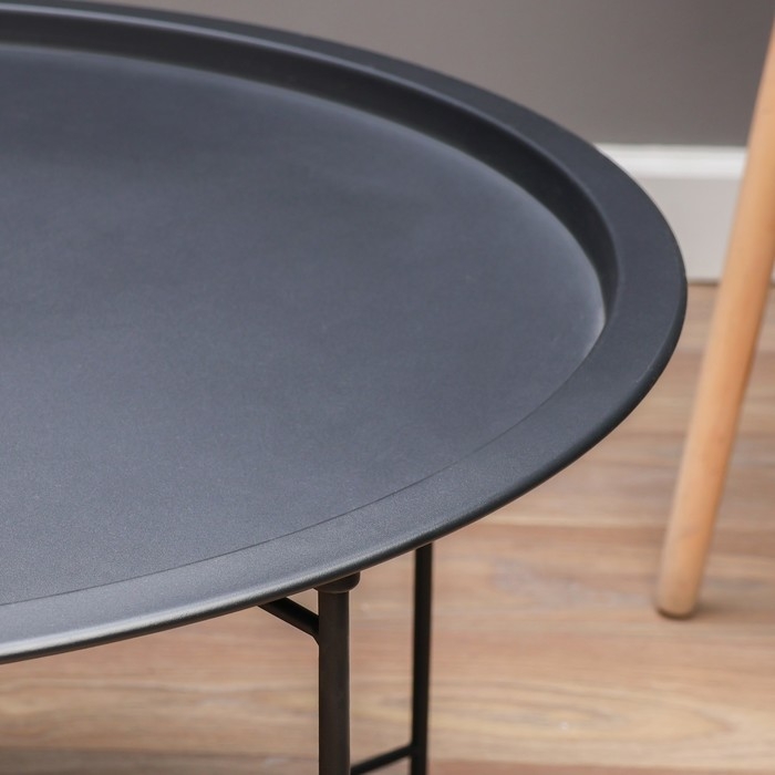 Кофейный столик "Юпитер" YS-8375L, черный 75х42 см