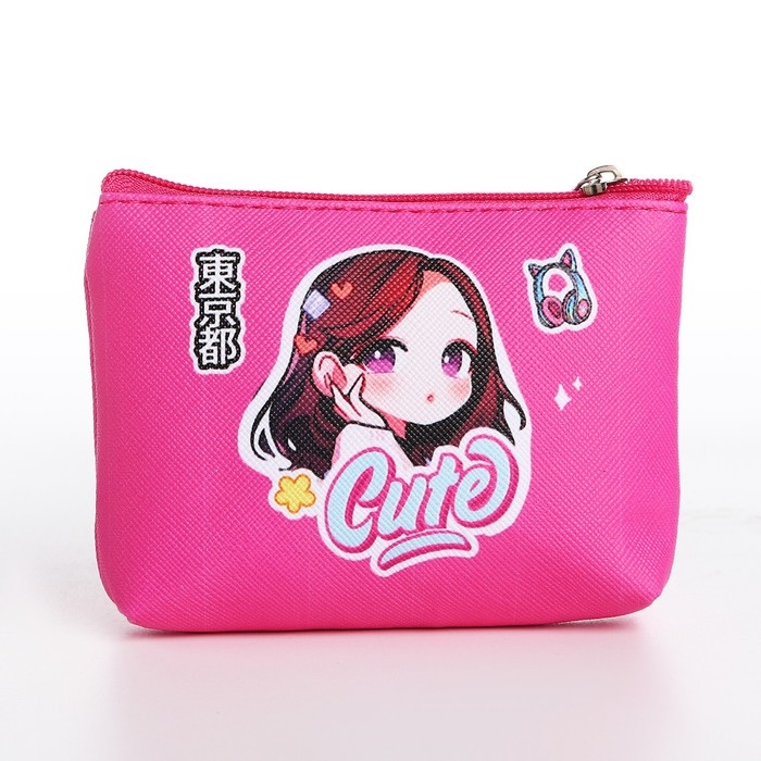 Кошелек детский, цвет микс Кошелек детский, цвет микс "Крутая девочка", 11*7 см микс