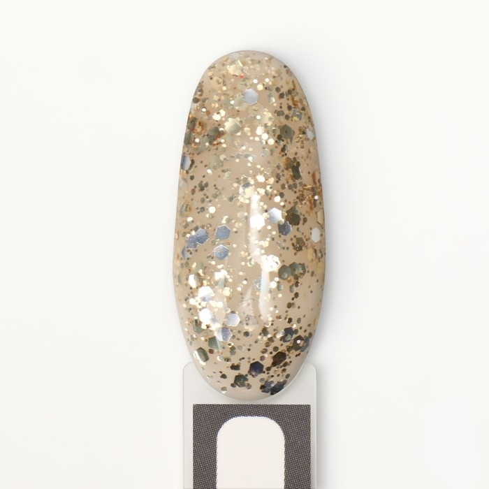 Гель лак для ногтей, «GLITTER FLASH», 3-х фазный, 8мл, LED/UV, цвет прозрачный/золотистый (02) Гель лак для ногтей, «GLITTER FLASH», 3-х фазный, 8мл, LED/UV, цвет прозрачный/золотистый (02)