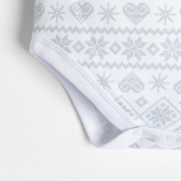 Боди-платье Крошка Я "Первый НГ", рост 68-74 см, белый