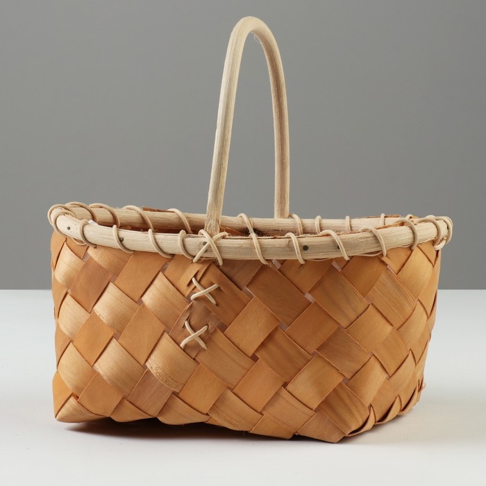 Корзина плетеная, 23,5 x 14 x 9,5 x 12/21 см, секвойя Корзина плетеная, 23,5 x 14 x 9,5 x 12/21 см, секвойя