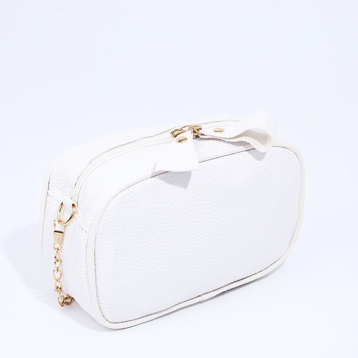 Сумка кросс-боди на молнии, цвет белый