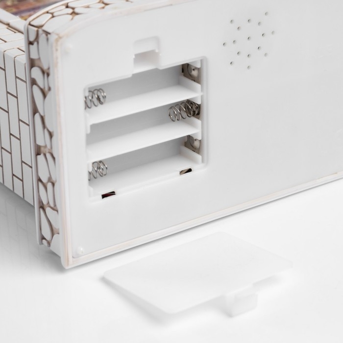 Фигура светодиодная &laquo;Чудесный камин&raquo;, 26х10х18 см, музыка, батарейки ААх3 (не вкомплекте), USB, свечение тёплое белое