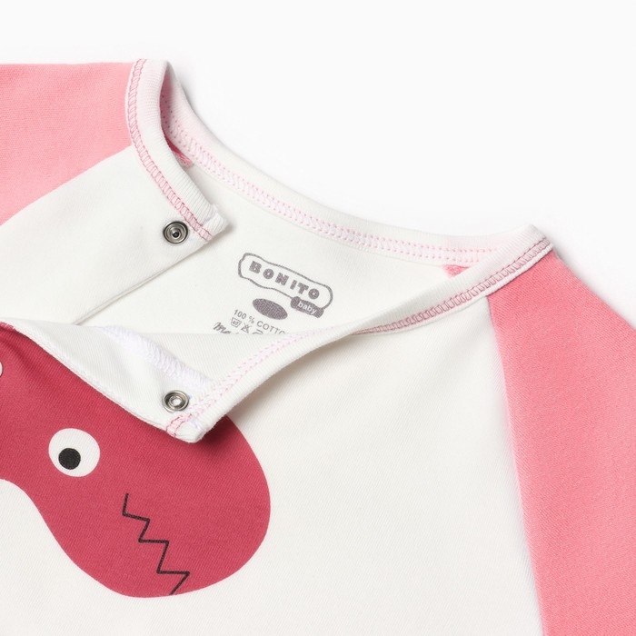 Комбинезон детский, цвет коралловый, рост 74 см