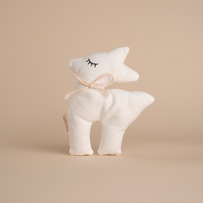 Мягкая игрушка &laquo;Оленёнок&raquo;, 15 см, цвет белый, с бантиком