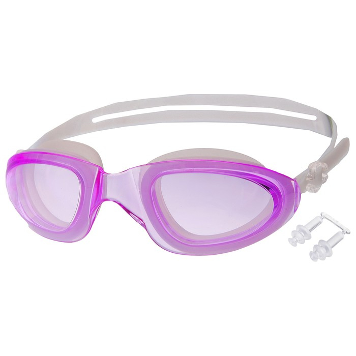 Очки для плавания ONLYTOP, беруши, цвета МИКС Очки для плавания ONLYTOP, беруши, цвета МИКС