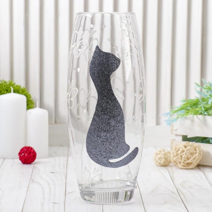 Ваза "Чёрная кошка" 8х11х26см