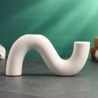 Подсвечник "Жасмин" белый песок, 20х4х10см Подсвечник "Жасмин" белый песок, 20х4х10см