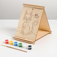 Роспись по дереву. Кормушка &laquo;Белочка&raquo;