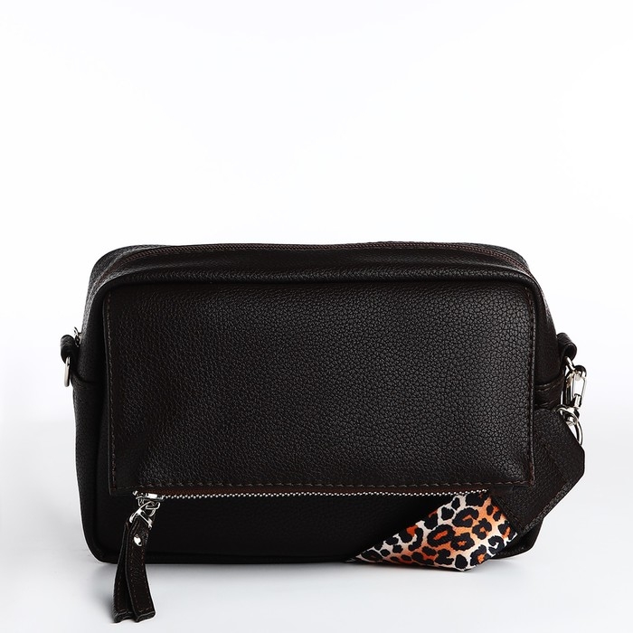 Сумка женская через плечо TEXTURA, маленький размер, цвет коричневый