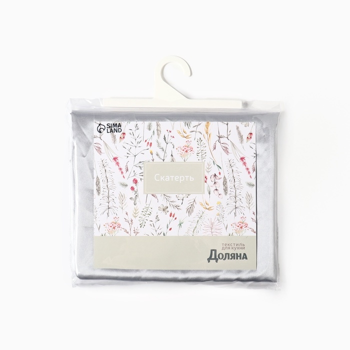Скатерть Доляна Скатерть Доляна "Silver" 140х300+-3 см, 100% п/э
