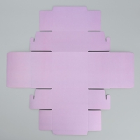 Коробка-фоторамка подарочная складная, упаковка, &laquo;Лавандовая&raquo;, 14 х 14 х 8 см