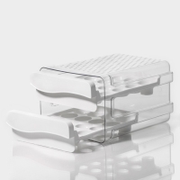 Контейнер для хранения яиц Доляна, 40 ячеек, 27&times;22&times;16 см, цвет белый