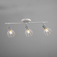 Светильник "Бостон" 3х60Вт Е14 белый/хром Светильник "Бостон" 3х60Вт Е14 белый/хром