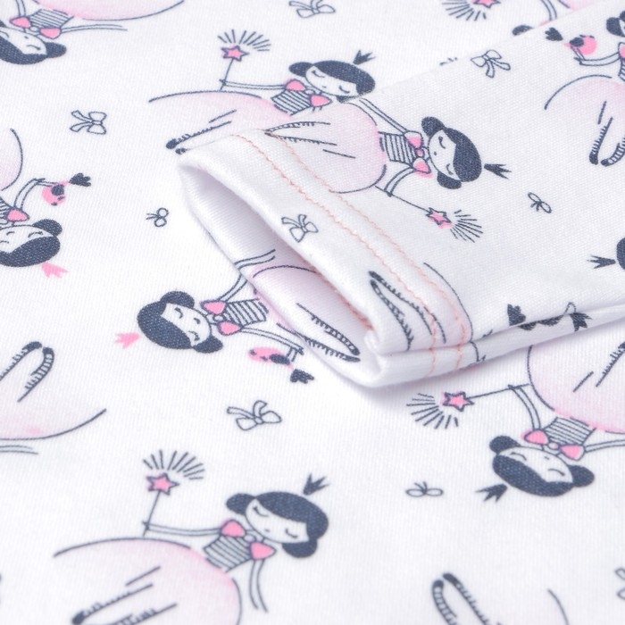 Боди детский, цвет белый/принцессы, рост 74 см