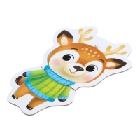 Макси-пазлы &laquo;Весёлый Новый год&raquo;, 5 пазлов, 10 деталей