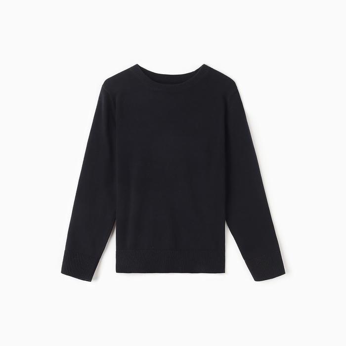 Джемпер для мальчика школьный, цвет чёрный, рост 152 см